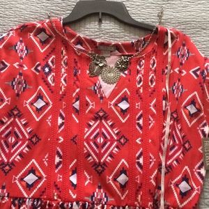 Falls Creek Red 👗 Dress size large.